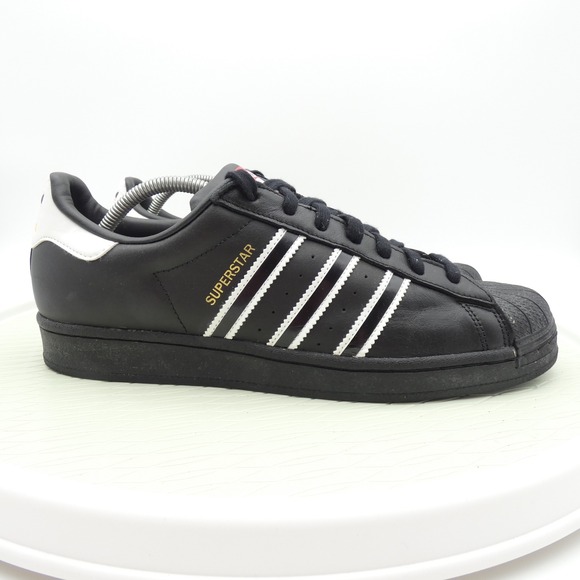Adidas Superstar Mens Shoes Black White Red Yellow GX9877 Size 12 Low Top
